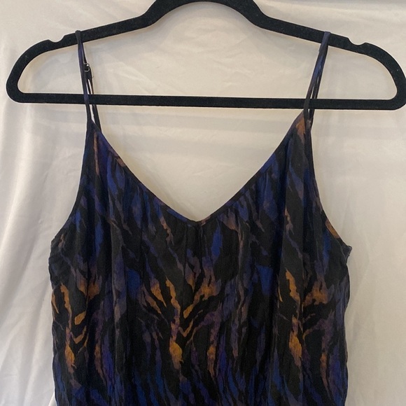 Rails Jennica Crepe Tie Dye Cami Sweetheart Neckline Tiered Midi Dress, Size XL - Picture 3 of 6